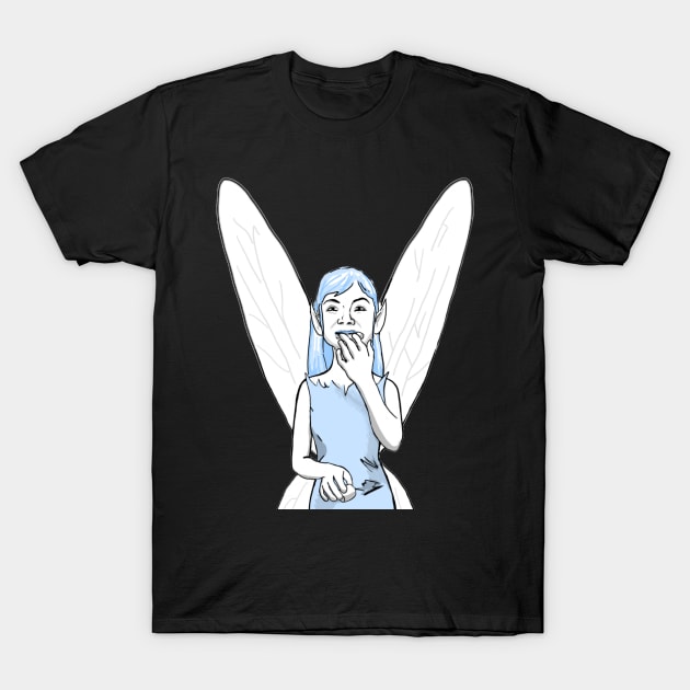 Blue Fairies T-Shirt by Elizabeths-Arts